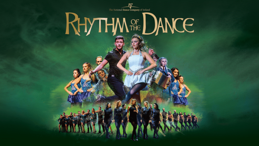 A group of dancers pose. Text reads, 