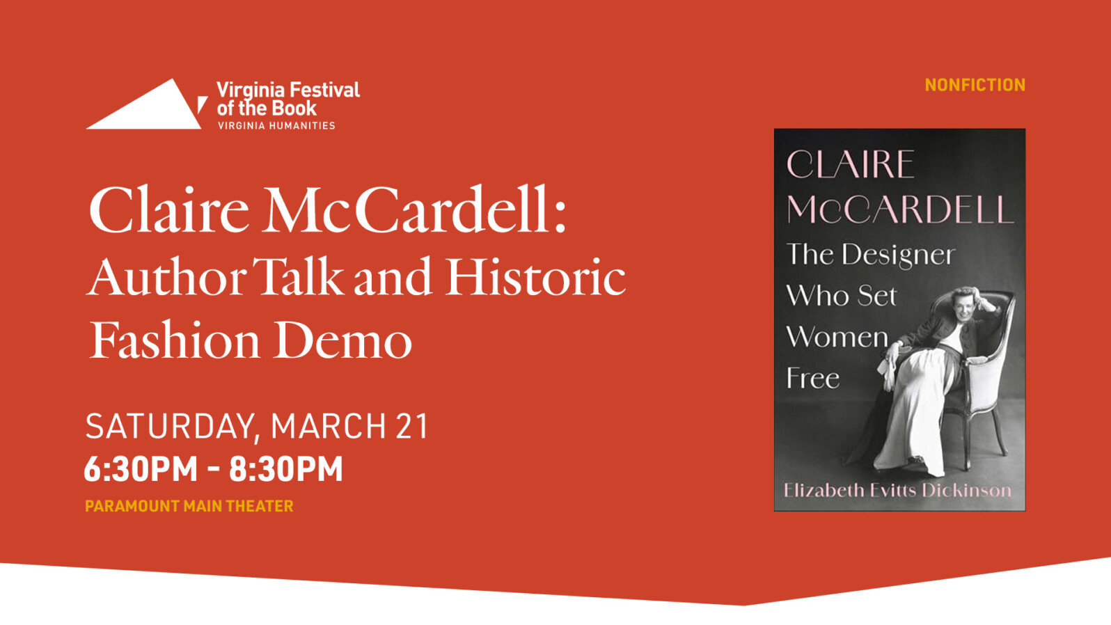 A book cover with a woman sitting in a chair. Text reads, 