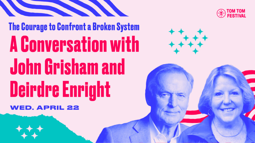 Headshots of a man and a woman. Text reads,